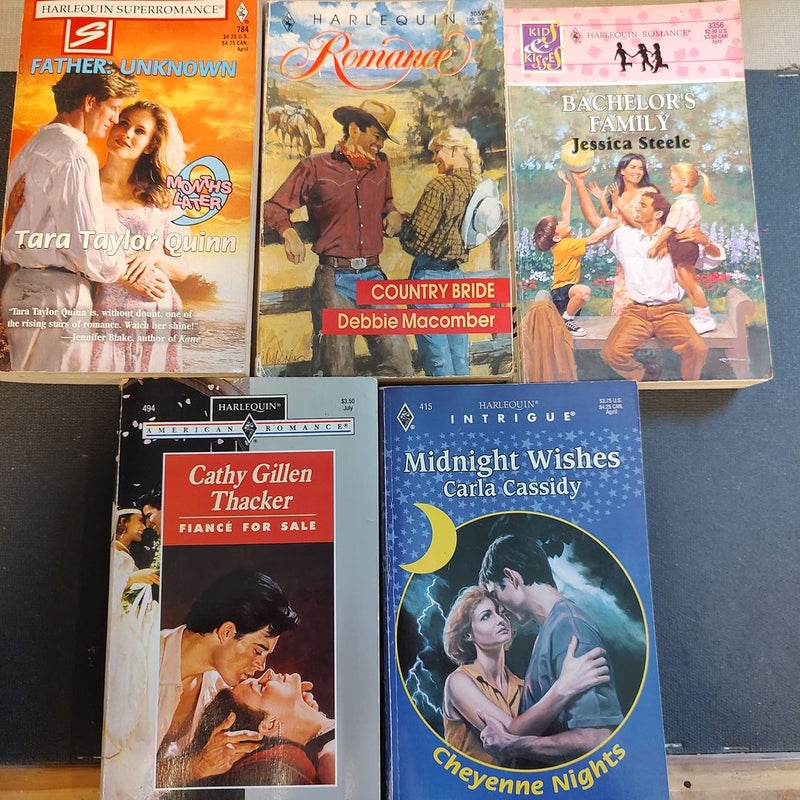 Five Harlequin Titles