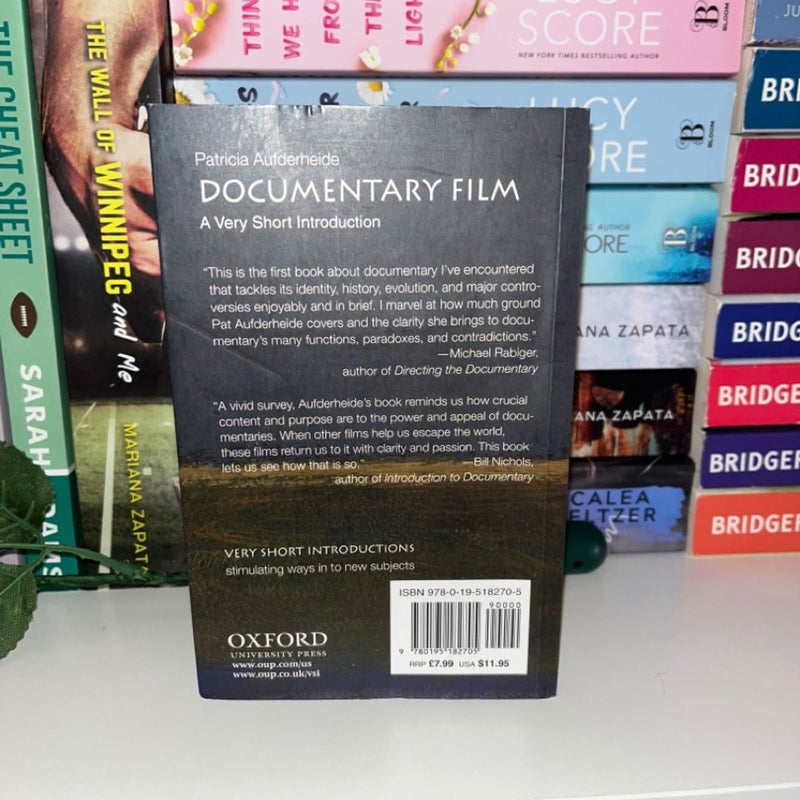 Documentary Film: a Very Short Introduction by Patricia Aufderheide