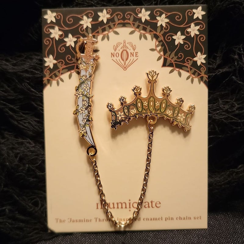 Jasmine Throne Chain Pin Set