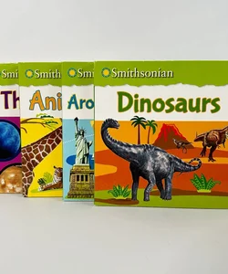 Smithsonian book bundle, 4 books, Animal, Planets, Dinosaurs, World