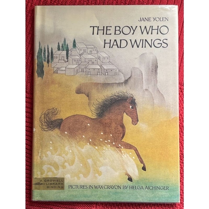 The Boy Who Had Wings Vintage First Edition Giftbook by Jane Yolen 