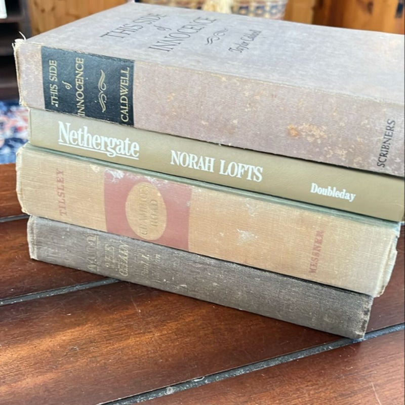 Vintage Bundle of 4 books - Brown Gray