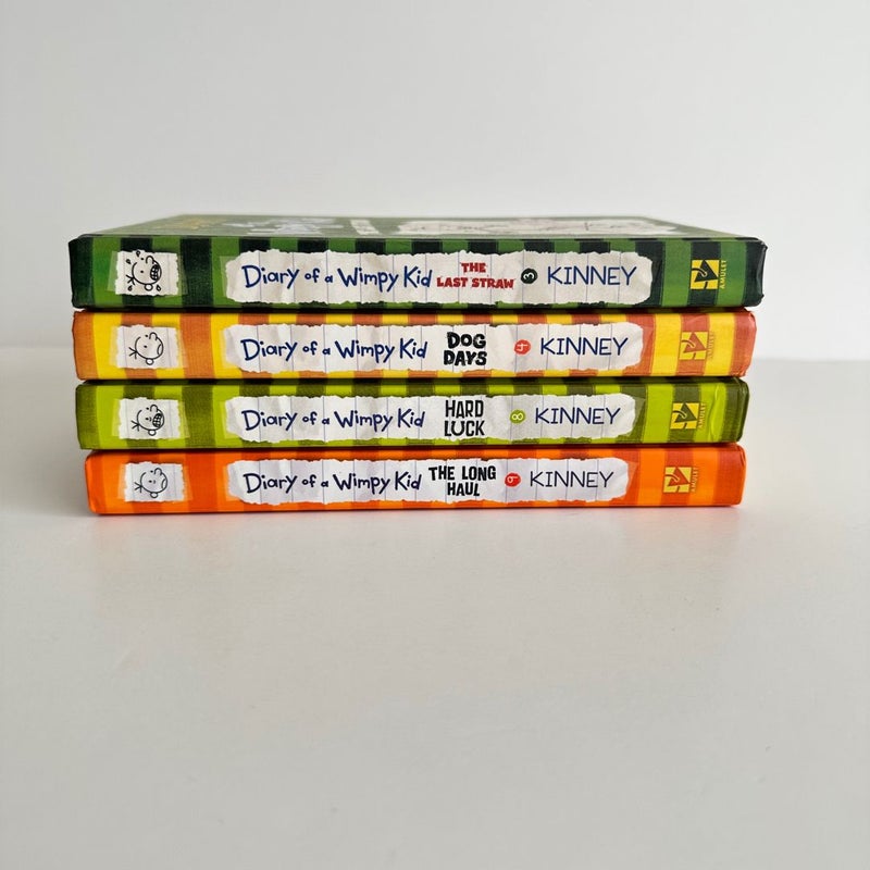 Diary of a Wimpy Kid book bundle, 4 books