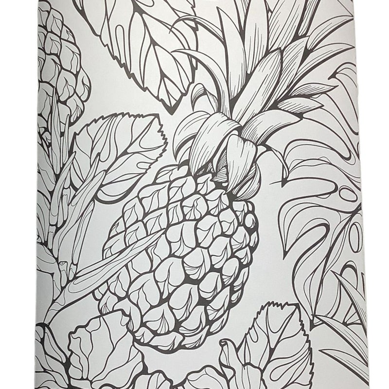 The Be a Pineapple - Stand Tall, Wear a Crown, and Be Sweet on the Inside Adult Coloring Book