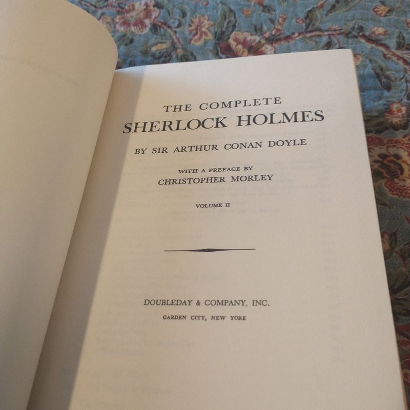 The Complete Sherlock Holmes ( in Two Handsome Volumes) 