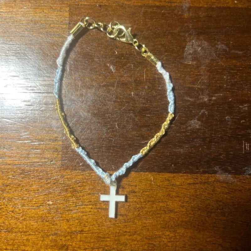 Angel & The Cross - Handmade Bracelet Pair