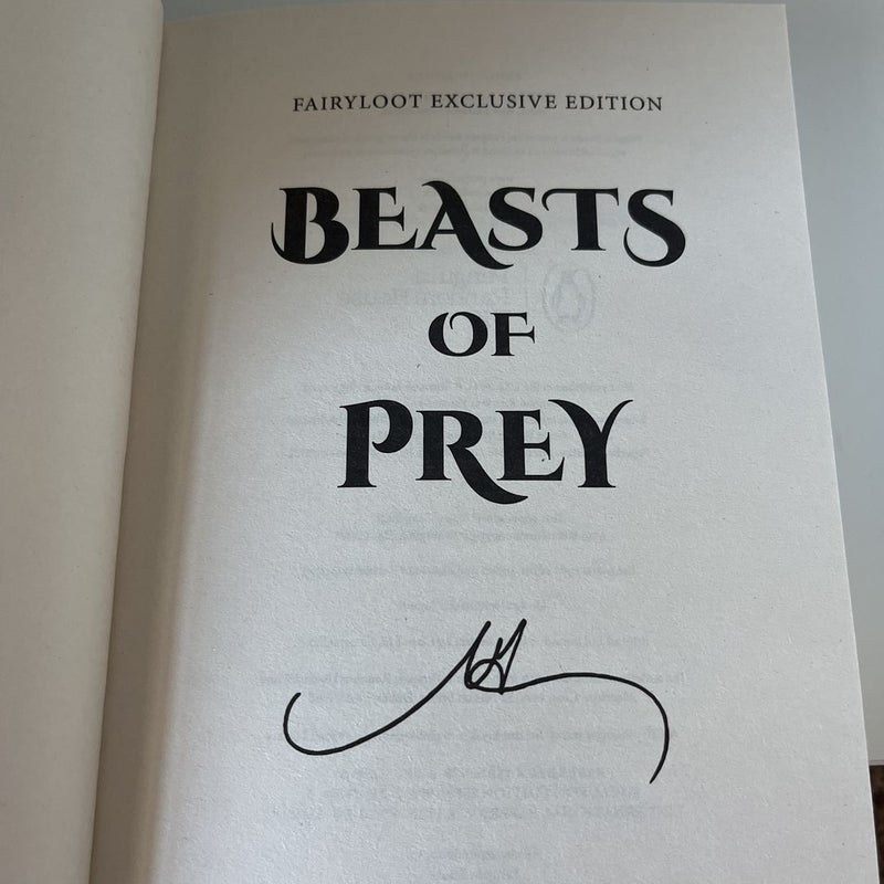 Beasts of Prey (signed FairyLoot)