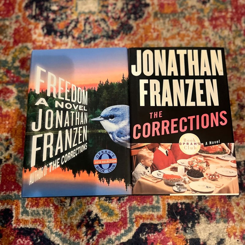 Freedom & Corrections by Franzen, Jonathan, 2 Book Bundle VERY GOOD