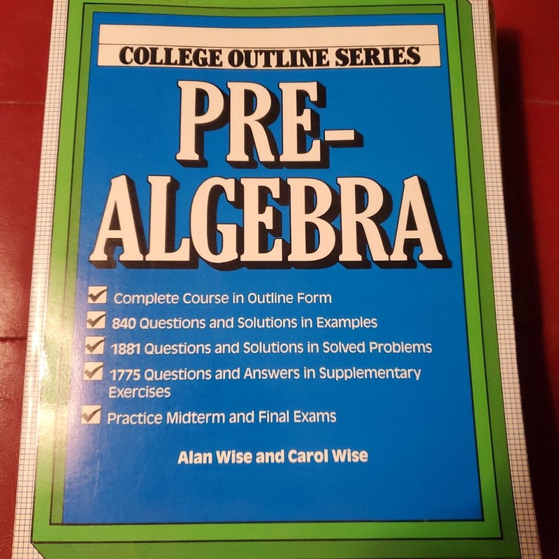 College Outline for Prealgebra