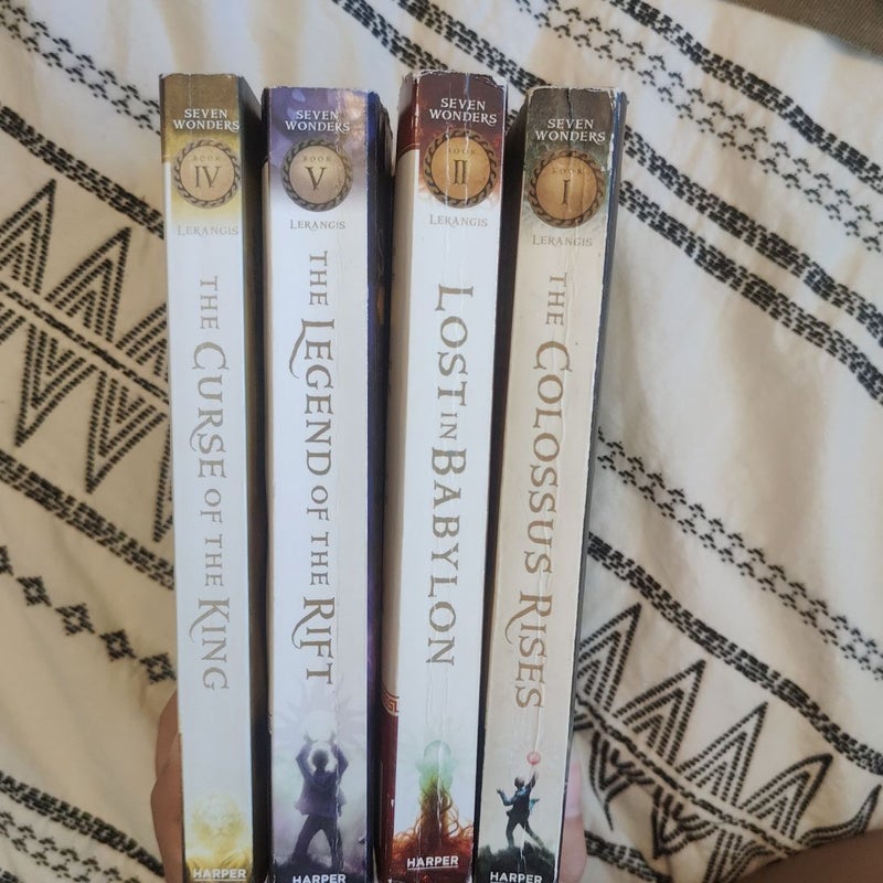 Seven Wonders Books 1,2,4 and 5