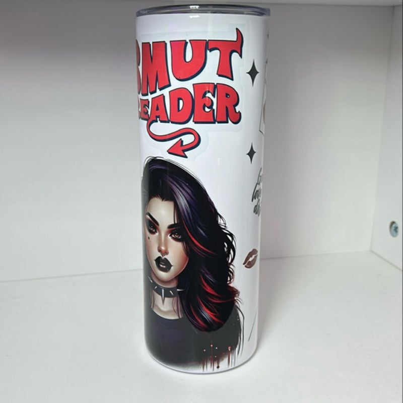 Spicy Smut Reader Tumbler 20 oz, Book Club, Smut, Gift For Her, Book Lover, Halloween, Spooky Season, Dark Romance, Reading, Dirty Books