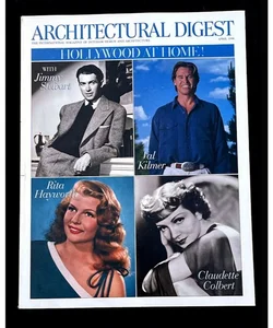 Architectural Digest Magazine April 1998 Hollywood At Home Issue