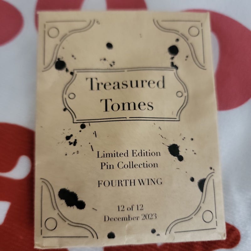 Exclusive Fourth Wing inspired pin by owlcrate 