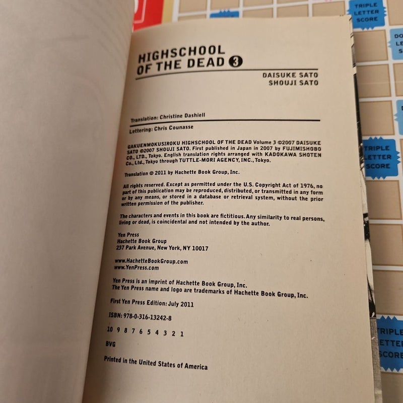 Highschool of the Dead, Vol. 3