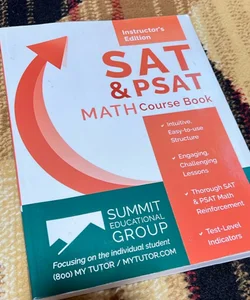  2 Copies SAT and PSAT Math course book 