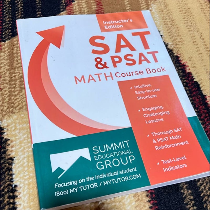  2 Copies SAT and PSAT Math course book 