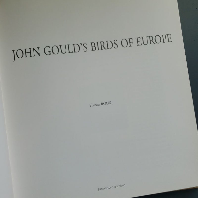 John Gould's Birds of Europe