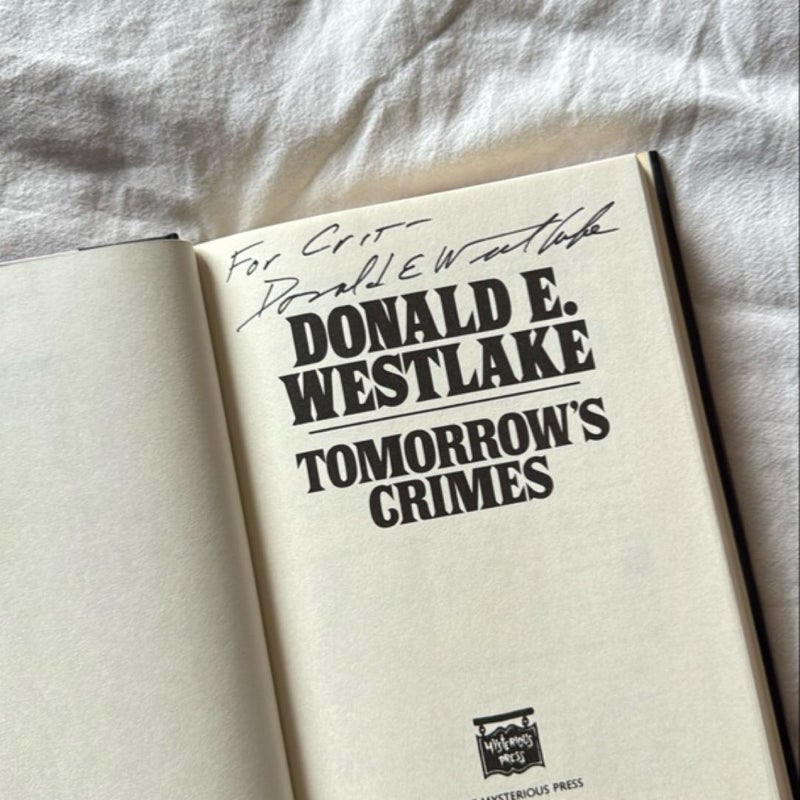 Tomorrow's Crimes SIGNED 