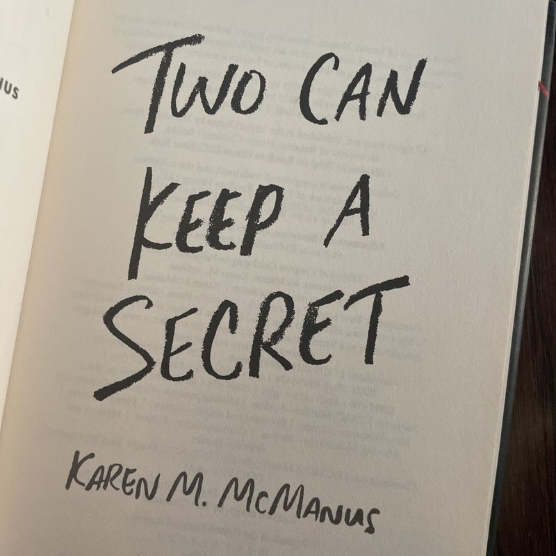 Two Can Keep a Secret 