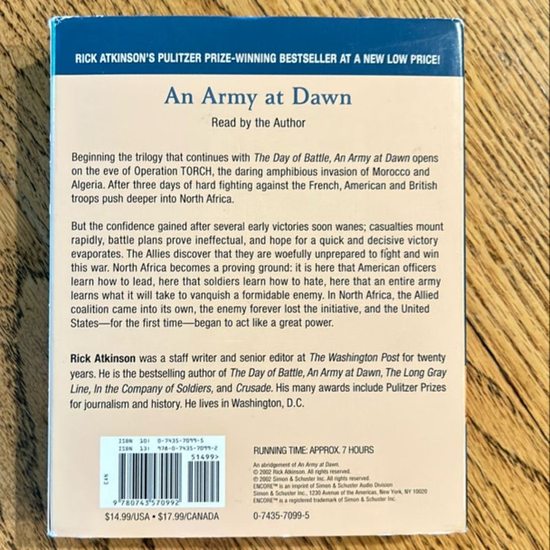 An Army at Dawn (Audiobook)