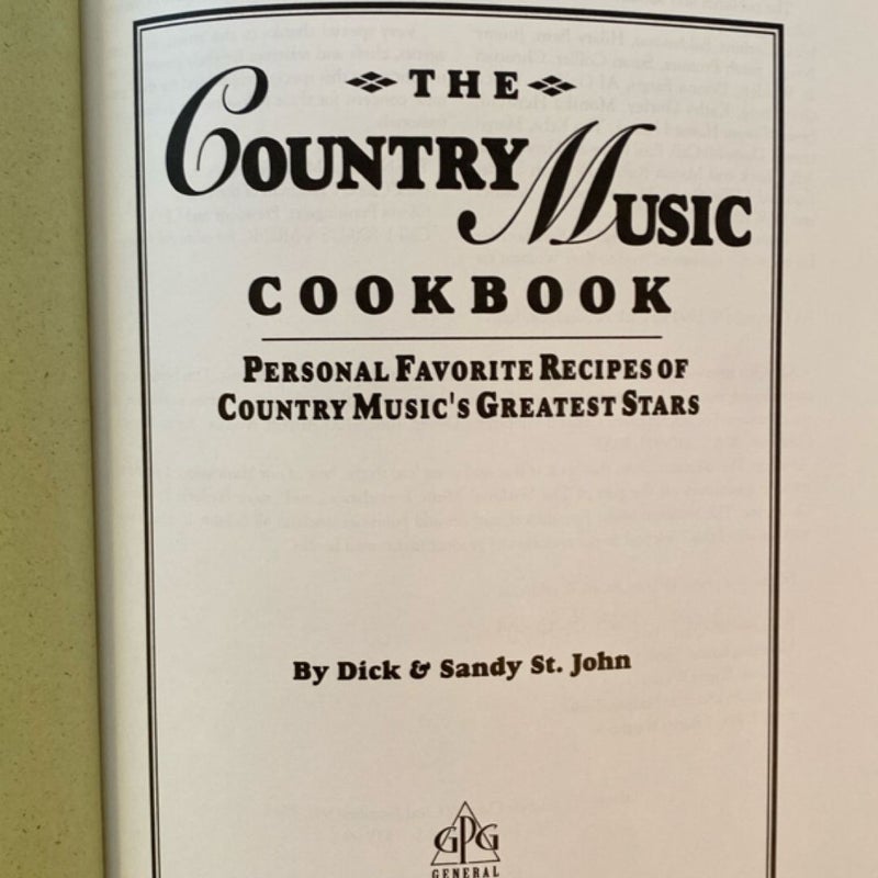 The Country Music Cookbook