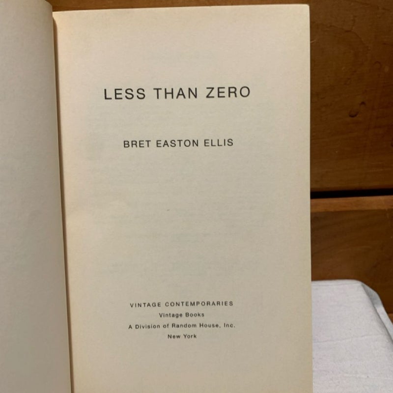 Less Than Zero