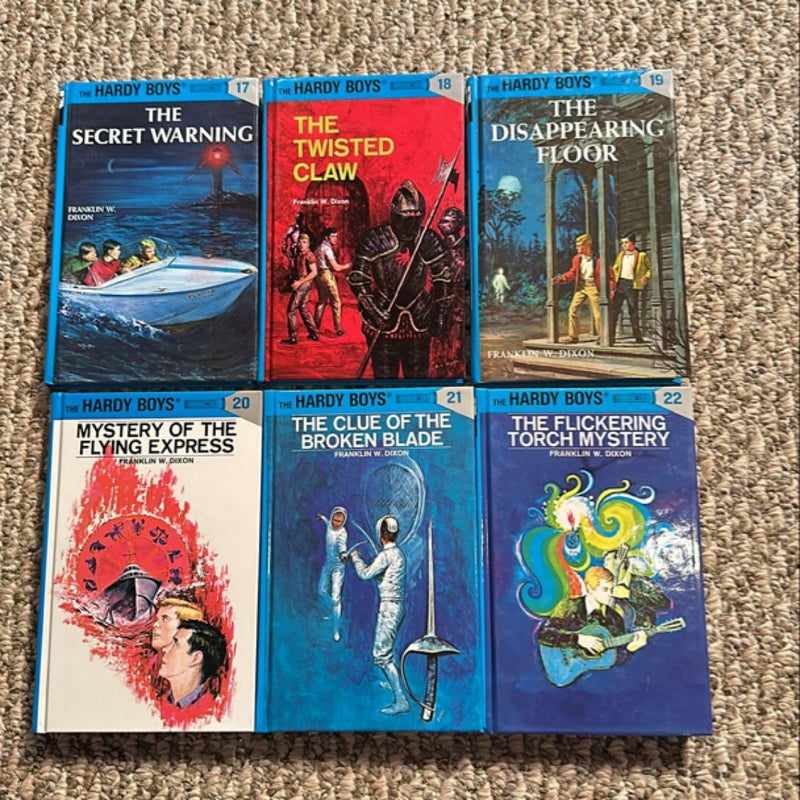 Lot/Bundle of 6 Hardy Boys Books (17-22)