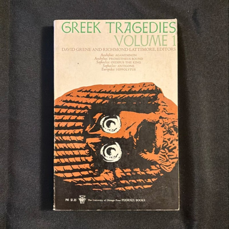 Greek Tragedies Volume 1