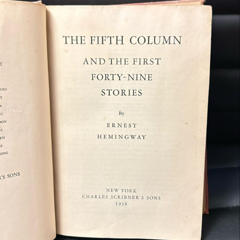 The Fifth Column and The First Forty Nine Stories