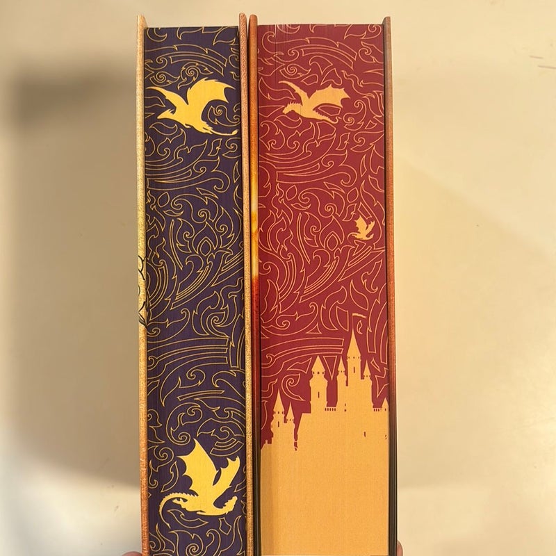 Fourth Wing & Iron Flame (Netherlands Editions w/ sprayed Dragon edges)