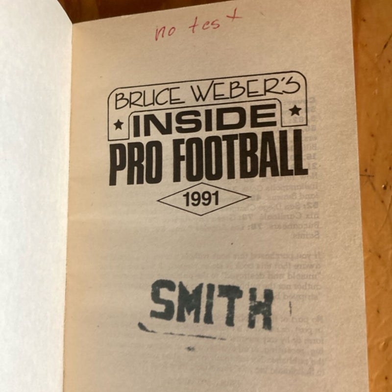 Bruce Weber's Inside Pro Football 1991