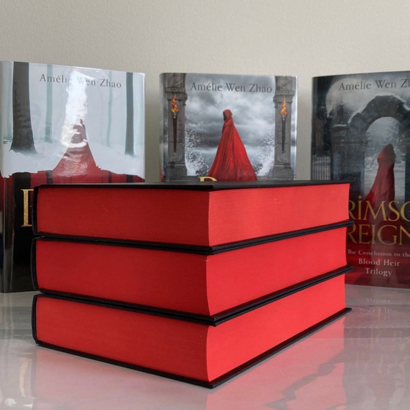Goldsboro Blood Heir Trilogy: Blood Heir, Red Tigress, Crimson Reign SIGNED/NUMBERED Limited Editions
