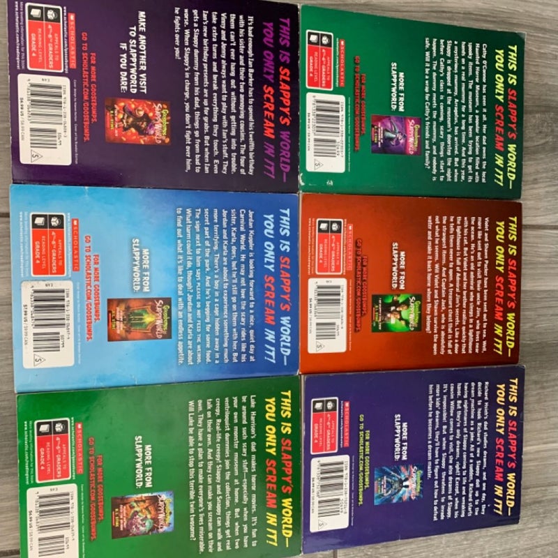 LOT Of (6) GOOSEBUMPS: SLAPPYWORLD, VTG Teen Horror Series by R.L. Stine *HTF*