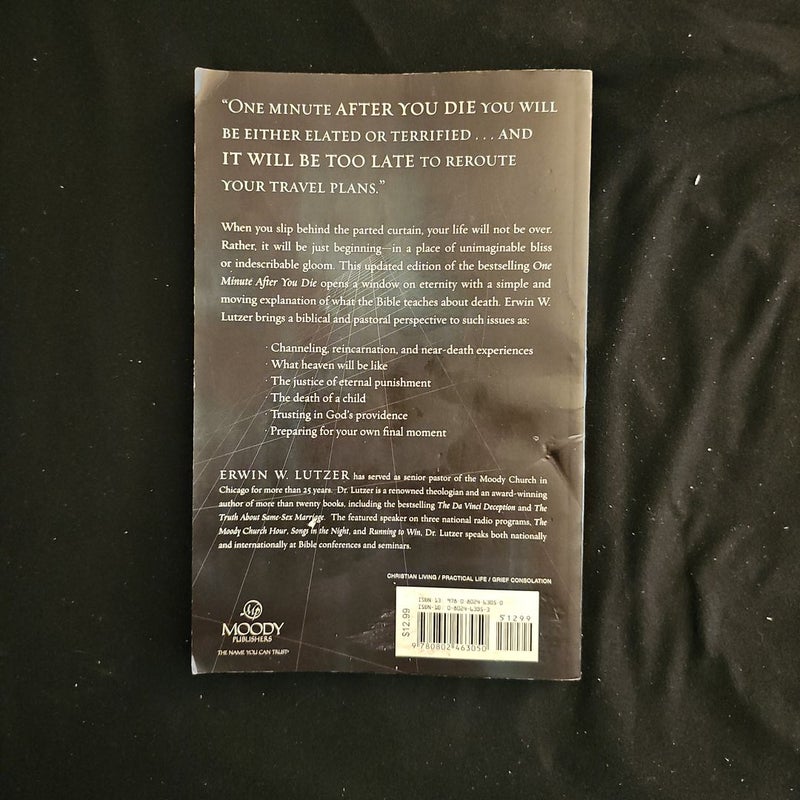 One minute after you die by erwin w lutzer paperback pangobooks