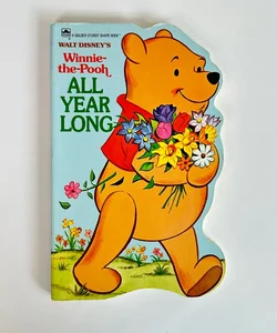 A Golden Sturdy Shape Book, Disney’s Winnie the Pooh All Year Long