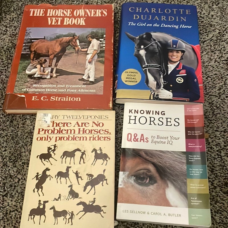 Horse book lot 