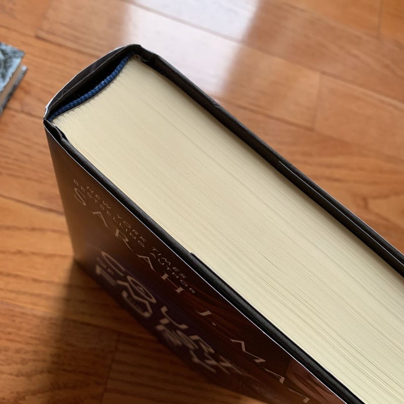 A Court of Thorns and Roses series original covers (three hardcover, 1 paperback)