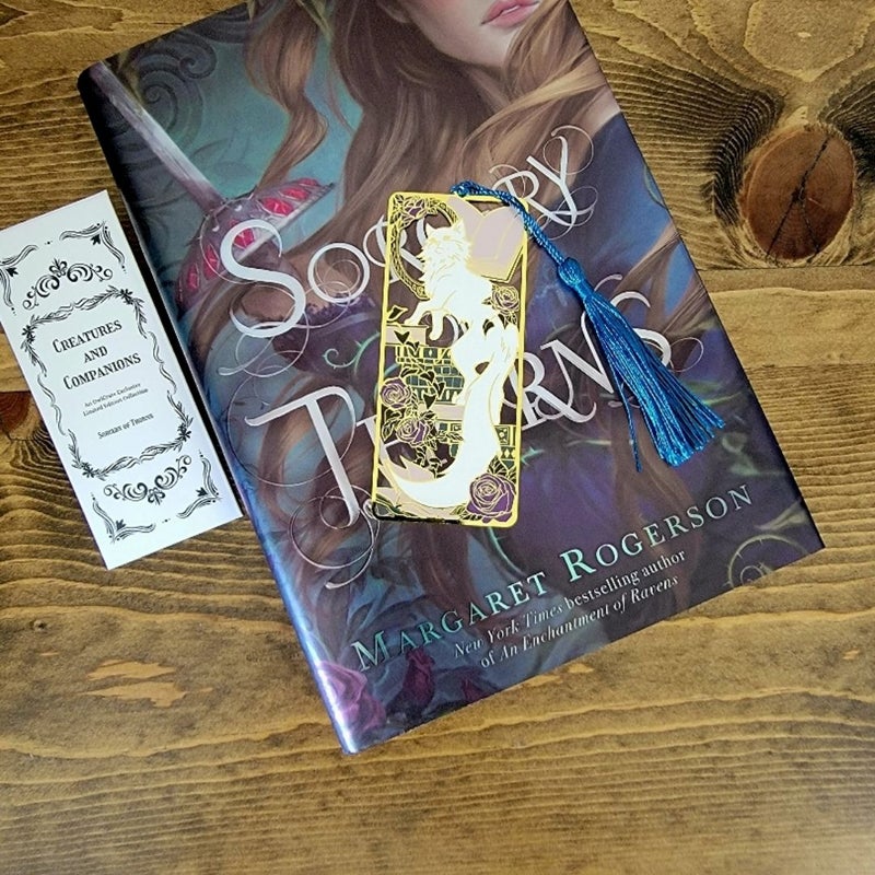 Owlcrate Sorcery of Thorns Silas Metal Bookmark