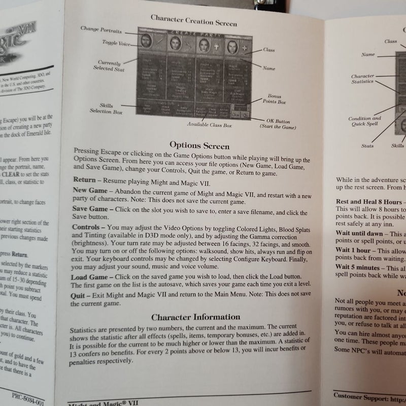 Might and Magic VII pamphlet 