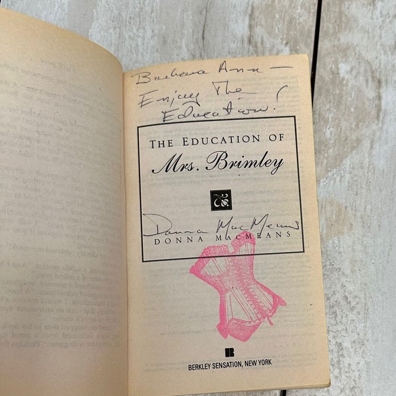 The Education of Mrs. Brimley (signed)