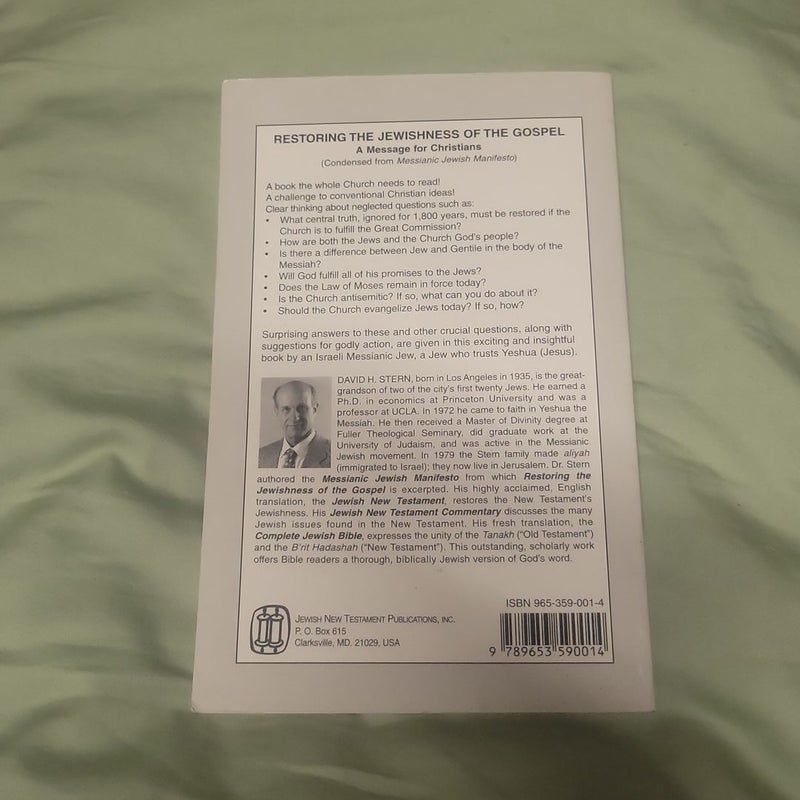 Restoring the Jewishness of the Gospel