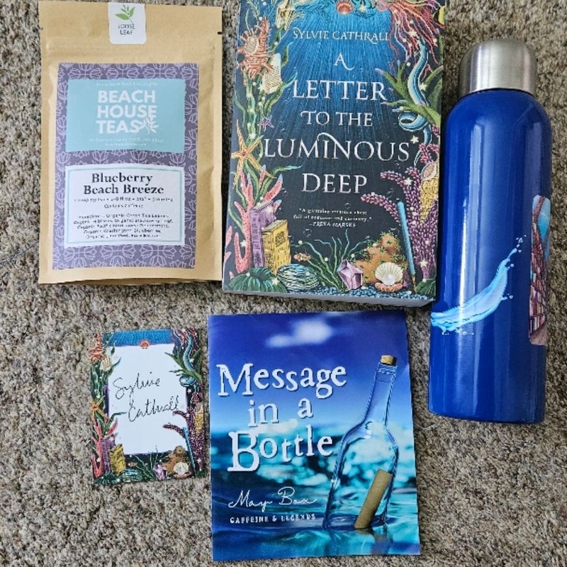 A Letter to the Luminous Deep Caffeine and Legends Partial Box Sylvie Cathrall Bookish Merch Young Adult Magic
