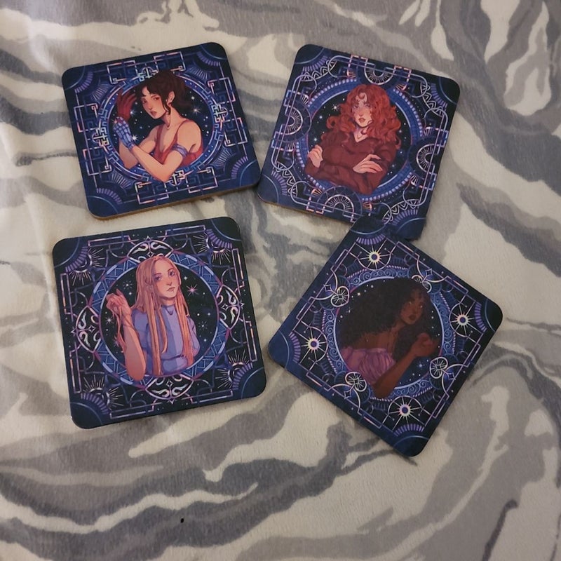 The Lunar Chronicles Coasters - Fairyloot