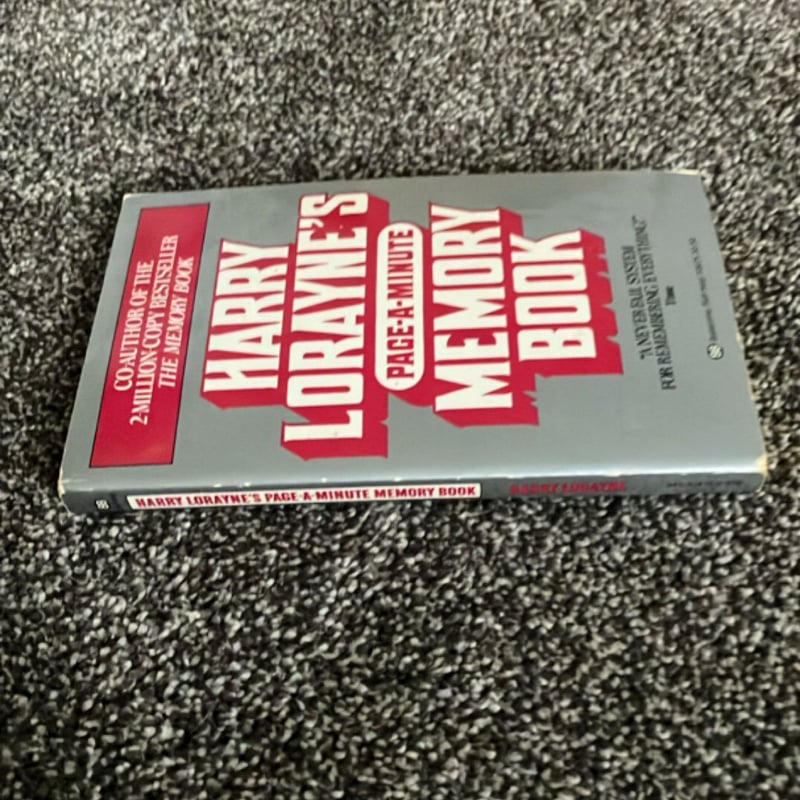 Harry Lorayne's PageaMinute Memory Book by Harry Lorayne