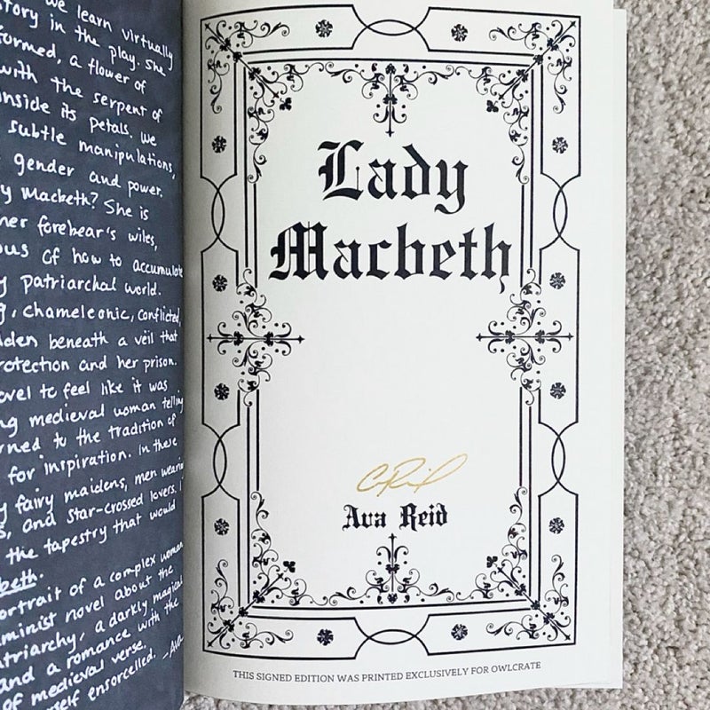 Lady Macbeth - Owlcrate Exclusive edition