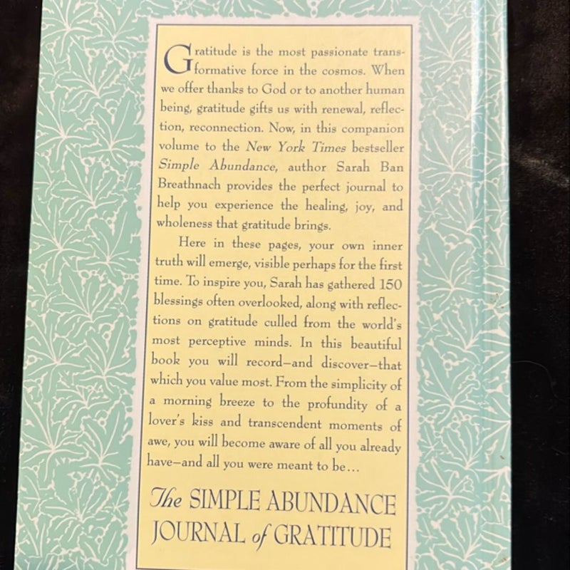 Simple Abundance Journal of Gratitude