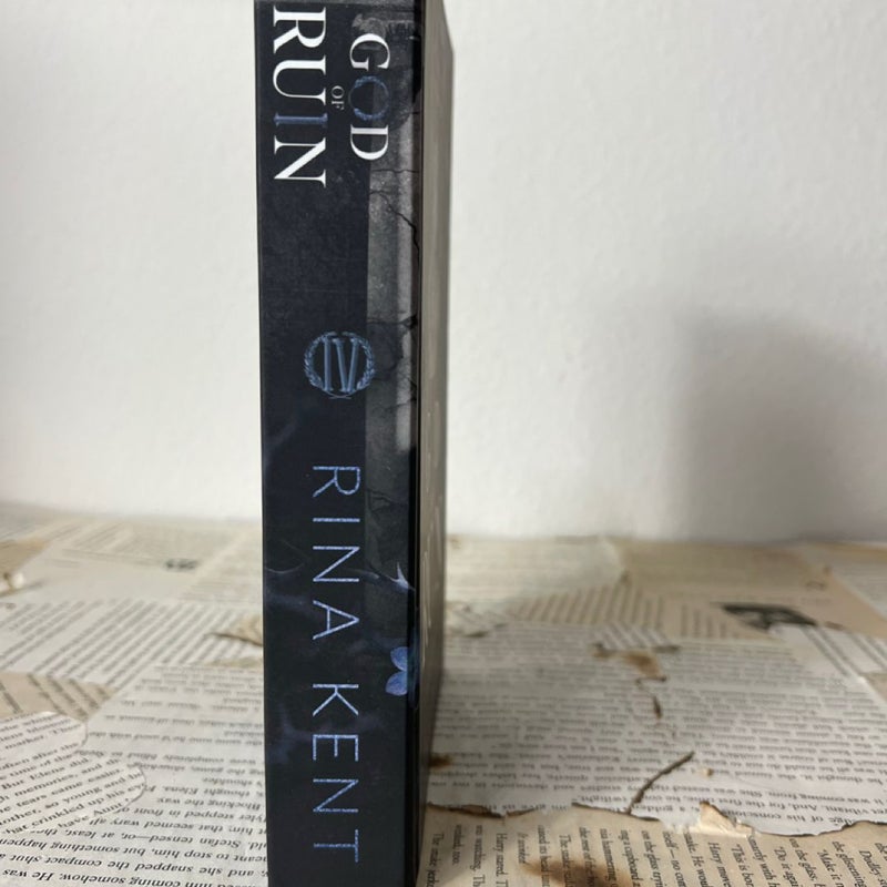 God of Ruin by Rina Kent Original indie oop discreet special edition signed