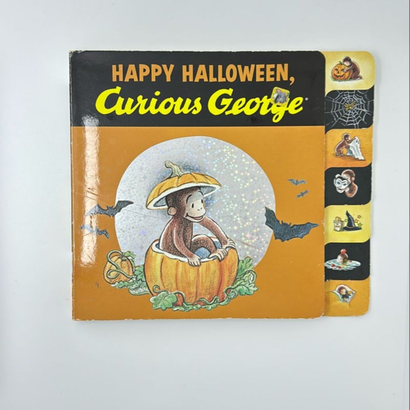 Happy Halloween, Curious George Tabbed Board Book