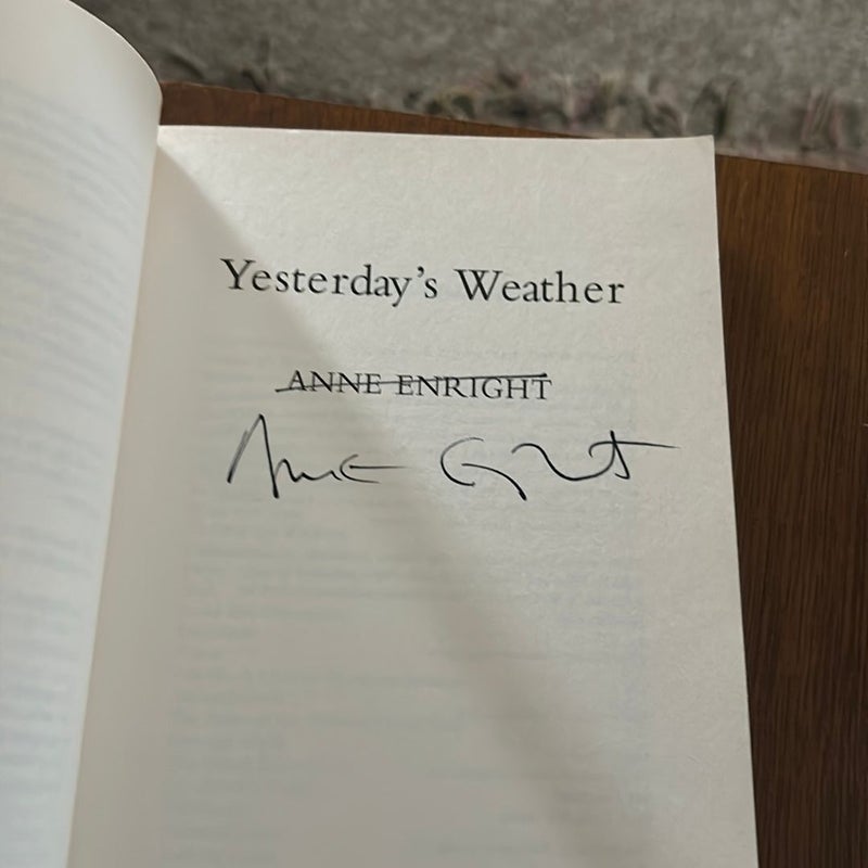 Yesterday's Weather - Signed