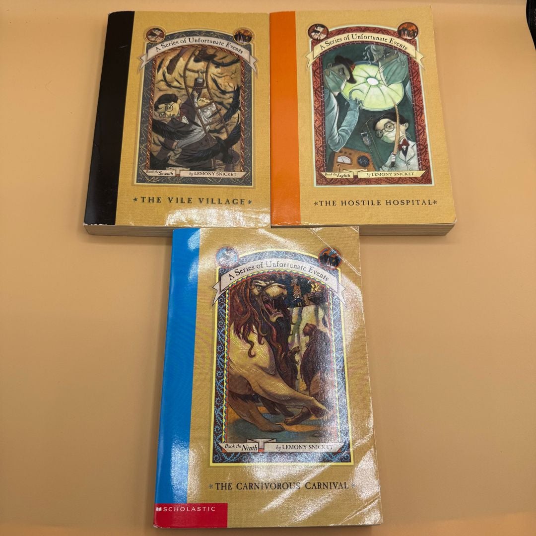 A Series of Unfortunate Events Bundle Books 7, 8, 9